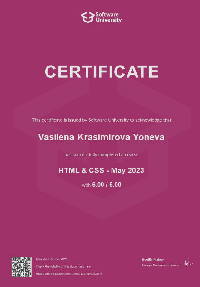 Certificate